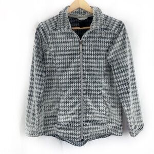 The North Face Zip Front Soft Fleece Jacket Gray